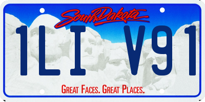 SD license plate 1LIV91