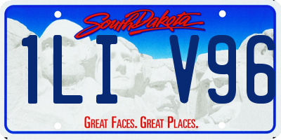 SD license plate 1LIV96
