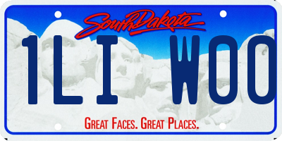 SD license plate 1LIW00