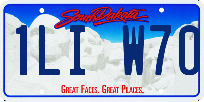 SD license plate 1LIW70