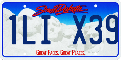 SD license plate 1LIX39