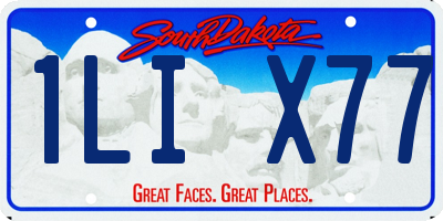 SD license plate 1LIX77