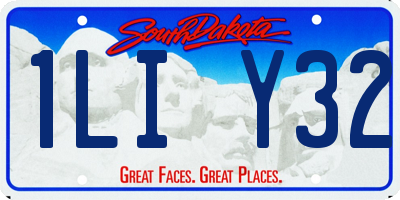 SD license plate 1LIY32