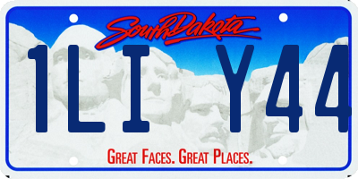 SD license plate 1LIY44