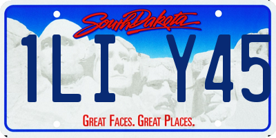 SD license plate 1LIY45