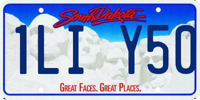 SD license plate 1LIY50