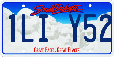 SD license plate 1LIY52