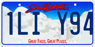 SD license plate 1LIY94