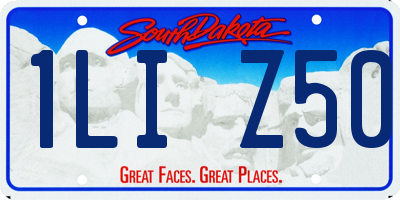 SD license plate 1LIZ50