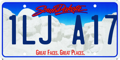 SD license plate 1LJA17