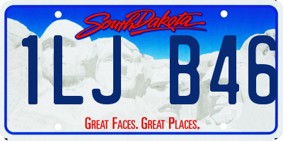 SD license plate 1LJB46