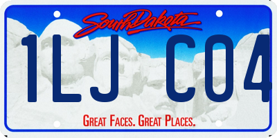 SD license plate 1LJC04