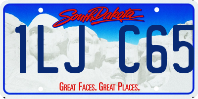 SD license plate 1LJC65