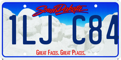 SD license plate 1LJC84