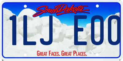 SD license plate 1LJE00