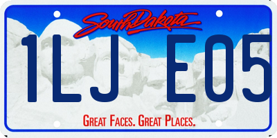 SD license plate 1LJE05