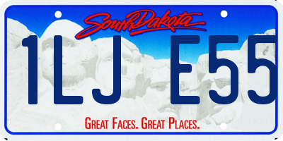 SD license plate 1LJE55