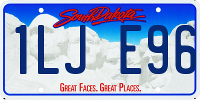 SD license plate 1LJE96