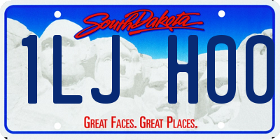 SD license plate 1LJH00