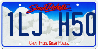 SD license plate 1LJH50