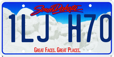 SD license plate 1LJH70