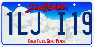 SD license plate 1LJI19
