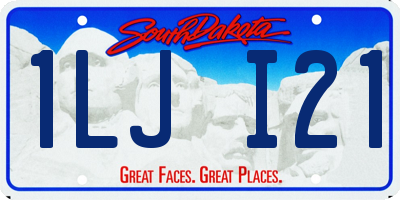 SD license plate 1LJI21