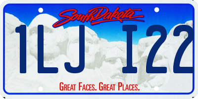 SD license plate 1LJI22