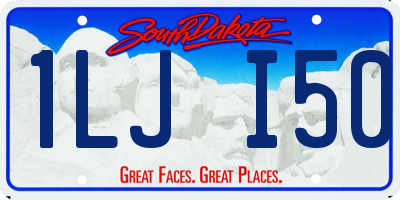 SD license plate 1LJI50