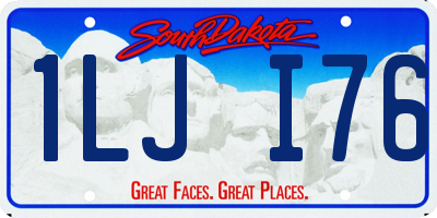 SD license plate 1LJI76