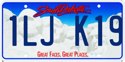 SD license plate 1LJK19