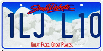 SD license plate 1LJL10