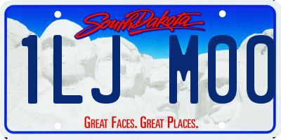 SD license plate 1LJM00