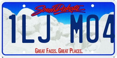 SD license plate 1LJM04