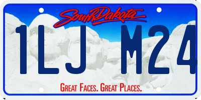 SD license plate 1LJM24