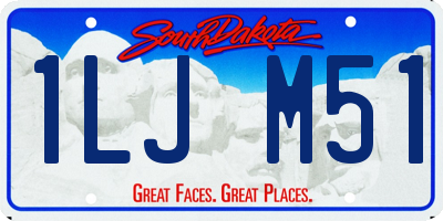 SD license plate 1LJM51