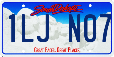 SD license plate 1LJN07