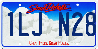SD license plate 1LJN28