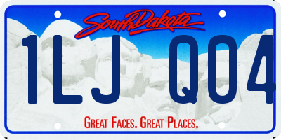 SD license plate 1LJQ04