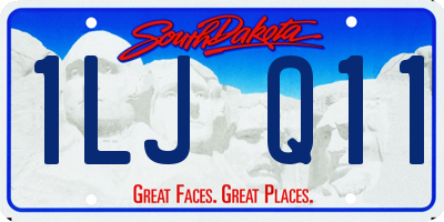 SD license plate 1LJQ11