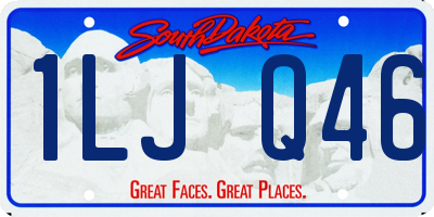 SD license plate 1LJQ46