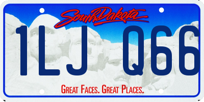 SD license plate 1LJQ66