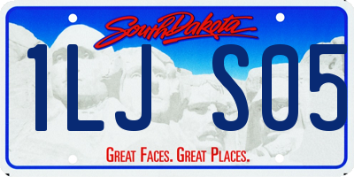 SD license plate 1LJS05