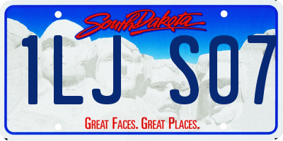 SD license plate 1LJS07