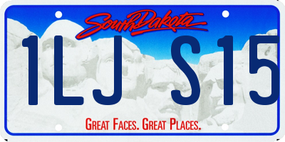 SD license plate 1LJS15