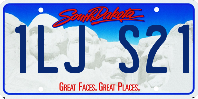 SD license plate 1LJS21