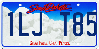 SD license plate 1LJT85
