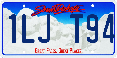 SD license plate 1LJT94