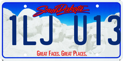 SD license plate 1LJU13
