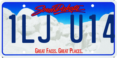 SD license plate 1LJU14